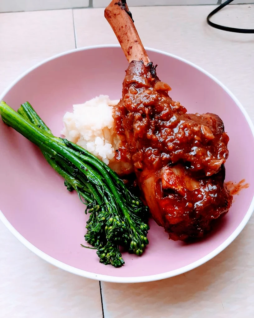 Braised lamb shank